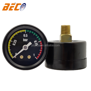 Beco haute qualité en acier noir 1.5 pouces 40mm <span class=keywords><strong>Mini</strong></span> <span class=keywords><strong>pompe</strong></span> à air 1bar manomètre manomètres - Product Image 2