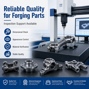 Servicio OEM de Forja en Frío de Metal, Piezas de Forja de Acero al Carbono, Acero Inoxidable y Aluminio para Motores, Servicios de Prensado de Forja en Caliente y en Frío - Product Image 4
