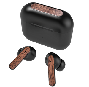 Écouteurs sans fil à réduction de bruit ANC+ENC, écouteurs en bois massif, double micro, <span class=keywords><strong>casque</strong></span> <span class=keywords><strong>audio</strong></span> Bluetooth <span class=keywords><strong>pour</strong></span> <span class=keywords><strong>iPhone</strong></span> et Android - Product Image 1