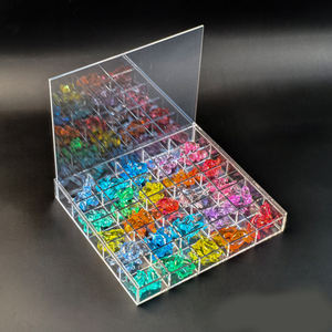 Huidin Acrylic Jewelry Storage Box Multi Compartment Organized <b>Display</b> <b>Case</b> For Earrings Badges Small Items Bulk Customization - Product Image 1