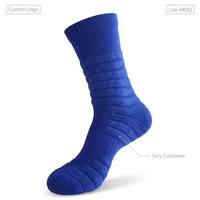 Chaussettes de sport pour hommes, chaussettes de course à pied, chaussettes de marathon, chaussettes de basket-ball, chaussettes de sport à logo personnalisé, en tissu éponge épais certifié OEKO-TEX100