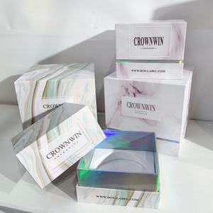 Boîtes en carton personnalisées en gros pour l'emballage de mini-parfums et de bougies de luxe, boîtes rigides écologiques avec gaufrage - Product Image 3