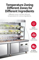 Vitrine réfrigérée de supermarché avec porte vitrée pour la présentation d'aliments surgelés et de glaces