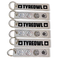 Llavero con Logotipo Personalizado, Bordado por Transferencia Térmica, Regalos Promocionales, Llavero de Tela, Parche Bordado, Etiqueta Jet