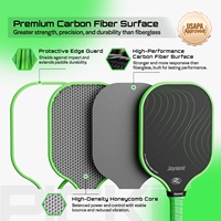Raquette de pickleball 14 mm du fabricant, en PP brillant T300 découpé à froid, structure alvéolée, point d'équilibre dynamique optimisé