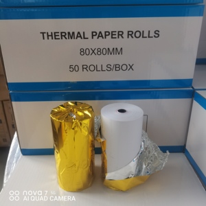 48 55 65 68 70gsm Chất lượng cao giá rẻ Trắng nhiệt giấy cuộn cho POS Tiền mặt đăng ký 80x80mm nhận giấy - Product Image 5