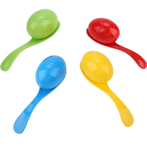 Jeu de <span class=keywords><strong>course</strong></span> poids œufs et cuillères, 1-4 pièces, avec 4 œufs et 4 cuillères, jeu de construction en équipe pour fête d'anniversaire en famille - Product Image 6