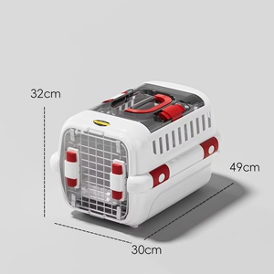 Boîte de <span class=keywords><strong>transport</strong></span> pour animaux de compagnie de luxe, approuvée par les compagnies aériennes, 5 kg, légère, <span class=keywords><strong>en</strong></span> PP, avec fermeture à bouton-pression, pour chats, chiens, voiture, <span class=keywords><strong>avion</strong></span> - Product Image 6