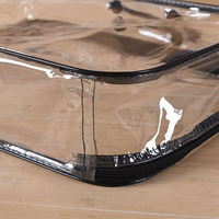 Sac en PVC transparent de haute qualité, avec pochette à cartes
