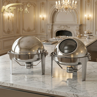Réchauds de buffet professionnels en acier inoxydable 6L, chauffe-plats pour buffet, équipement de restauration électrique et à alcool pour fêtes A++