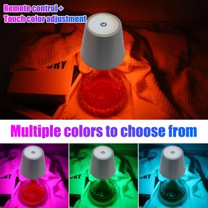 Lampe LED d'ambiance RGB sans fil à insérer dans une bouteille de vin, lampe de table portable, rechargeable sans fil, veilleuse pour la maison, le restaurant, le bar - Product Image 3