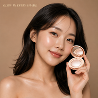 Poudre pressée végane personnalisable avec logo, bronzer et illuminateur, effet scintillant, 6 couleurs, maquillage pour le visage