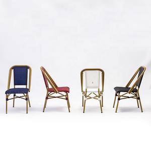Chaise de bistrot français en rotin <span class=keywords><strong>Paris</strong></span> Restaurant en <span class=keywords><strong>bambou</strong></span> Hôtel <span class=keywords><strong>Bar</strong></span> Salle à manger Mobilier d'extérieur Chaise de jardin empilable Patio - Product Image 2