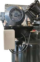 Compresseur d'air électrique HPDMC 10HP, réservoir vertical ASME de 80 gallons, 37 CFM, max. 175 PSI, 220V triphasé, à deux étages, refroidi par air, stationnaire