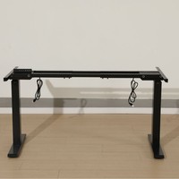 Cadre de bureau électrique à double moteur réglable en hauteur, pieds de bureau assis-debout robustes, vente en gros ODM OEM pour poste de travail à domicile