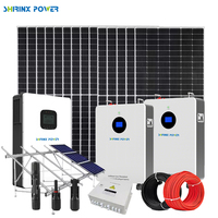 Système solaire complet sur réseau 7,2 Kw 10 Kw 11Kw 15Kw 20KWH 48V 51.2V ff Systèmes de réseau pour usage domestique
