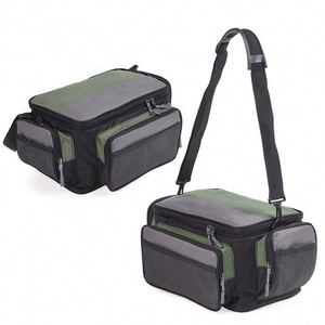 Bolsa de aparejos de caña de pescar duradera con muestra gratis, estuche organizador, bolsillos de almacenamiento y correa para el hombro para llevar - Product Image 2