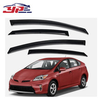 YOUPEI Auto Parts Weather Shield Ventana Lluvia Viseras Gutter Vent Guard Deflectores Protectores para Toyota Prius 2012-2015