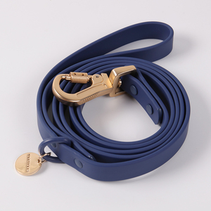 Auf Lager Haustier produkte einfarbig bunt Luxus Hoch leistungs wasserdicht Gummi Silikon <span class=keywords><strong>PVC</strong></span> weiches Hunde halsband und Leine Set - Product Image 5