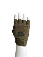 Gants de musculation demi-doigts avec fermeture à boucle, support de poignet respirant et antidérapant pour le cyclisme et les sports de plein air anti-UV