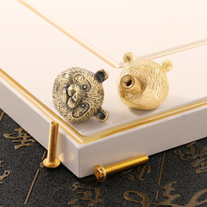 Chinese Panda Creative Brass Door Handle, Home Accessories, Crafts, Wall Decor Hook, Cabinet Door Pull - Product Image 5