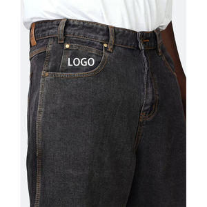 custom logo Latest Designer <b>Jeans</b> Men Custom Logo Embroidery Men <b>Jeans</b> Pants Fashion Casual Men's <b>Jeans</b> High Quality - Product Image 5