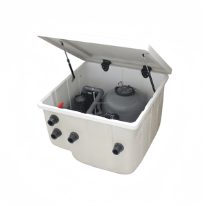 <span class=keywords><strong>Filtre</strong></span> de <span class=keywords><strong>piscine</strong></span> enterré tout-en-un, système de filtration intégré sans espace de rangement pour piscines - Product Image 1