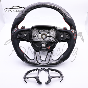 Accesorios Interiores de Fibra de Carbono en Forma de Corazón, Volante para <span class=keywords><strong>Dodge</strong></span> Challenger <span class=keywords><strong>Charger</strong></span> 2015+ - Product Image 6