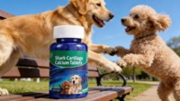 Complément de calcium pour chiots et chatons avec vitamine D pour la croissance des os et des dents, le développement musculaire, la force, l'énergie, la santé des articulations et l'absorption quotidienne.