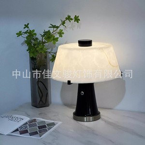 Designer Wabi Sabi Natural Marble Table Lamp Led Light Source E27 Bulb Base Switch Control For Living Room Bedroom Study - Product Image 4