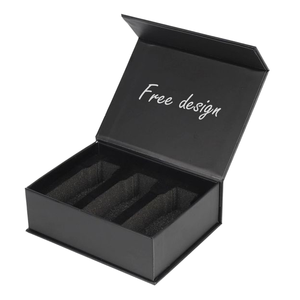 Custom Logo Printed Eco-Friendly Biodegradable Recyclable Reusable <b>Black</b> Shipping <b>Boxes</b> Corrugated Mailers Sponge Lined Magnetic - Product Image 1