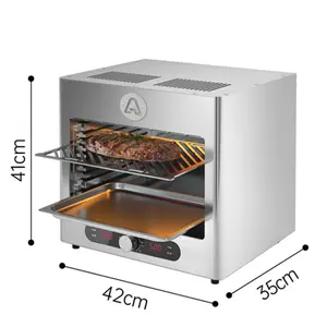 800 degree high temperature commercial electric oven fully automatic frying steak machine steak grill