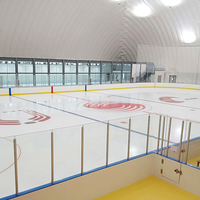 Plaque acrylique premium HUASHUAITE résistante aux rayures, panneau PMMA durci pour mur de patinoire