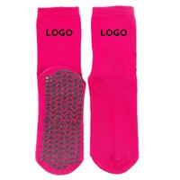 Chaussettes de Pilates personnalisées respirantes OEM, antidérapantes, à forte adhérence, en silicone antidérapant, chaussettes de Pilates personnalisées