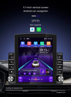 Autoradio universel 9,7 pouces 2 DIN Tesla 2+32 Go GPS Carplay Multimédia Écran stéréo de voiture Android Lecteur principal Lecteur DVD de voiture