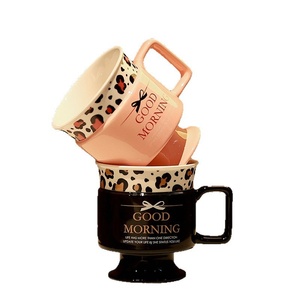 Vintage Floral European Style Light Luxury <b>Ceramic</b> Goblet Coffee <b>Cup</b> with Handle Microwave Safe for Office & Breakfast Use - Product Image 6