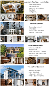 Porte a Battente in <span class=keywords><strong>Legno</strong></span> Massello Impermeabili, Stile Moderno e Tradizionale, per Interni, Camera da Letto, Soggiorno, Centri Commerciali - Product Image 6