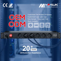 Unit Distribusi Daya PDU Rak Logam Kustom untuk Kabinet Server Pusat Data