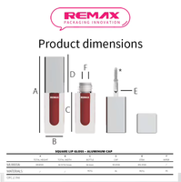 Tube à lèvres vide rond ML8860 de 7,1 ml avec capuchon en aluminium, pour huile à lèvres, gloss et emballage de maquillage cosmétique pour les lèvres