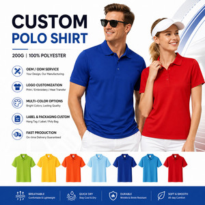 Camiseta Polo Personalizada con Logotipo para Hombre, Premium 200g, Secado Rápido, Rendimiento en el Golf, Marca Privada, Uniforme Corporativo, OEM, Venta al Por Mayor, Poliéster - Product Image 1