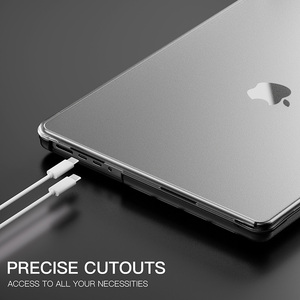 Pour Mac Book Pro 14 <span class=keywords><strong>2021</strong></span>/2023/2024/2025/2026, coque de protection pour ordinateur portable en TPU transparent givré anti-rayures universelle - Product Image 2