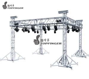 Système de treillis d'éclairage en aluminium de toile de fond de scène de haut-parleurs de toit légers à structure sonore carrée pour les affichages de scène - Product Image 3