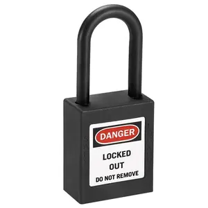 38mm Plastic Shackle Safety Lockout Padlock For Locking And Security