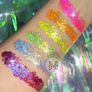 Op Maat Gemaakte Fabrieksproductie Van Luxe Sprankelende Romige Metallic Multi-Color Glitter Oogschaduw Palet Oogschaduw Oogschaduw Nat