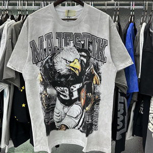 <span class=keywords><strong>T</strong></span>-shirts imprimés de qualité supérieure 2026, 100 % coton, avec diamants, MajeS <span class=keywords><strong>Tik</strong></span>, manches courtes pour hommes - Product Image 2