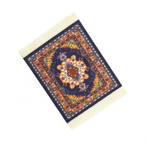 Sous-verres de style arabe en gros, écologiques, en tissu et caoutchouc, aspect tapis, épaisseur 3 mm, pour cadeaux - Product Image 1