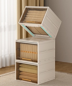 Phòng ngủ hiện đại phòng khách có thể gập lại PP nhựa lưu trữ ngăn kéo hộp Stackable tủ quần áo tổ chức tủ quần áo mặt hàng hình chữ nhật - Product Image 5