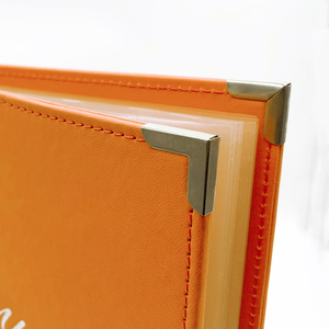 High Quality A4 Drinks Menu Leather Bifold Menu <b>Cover</b> with <b>Plastic</b> clear Pocket Customized Menu <b>Book</b> <b>for</b> Restaurant - Product Image 3