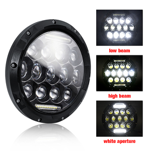 Luces led para motocicletas, faro delantero para Harley, jeep Wrangler, JL,JK, 80w, 7 pulgadas, 5050 lentes, luz de carretera - Product Image 3