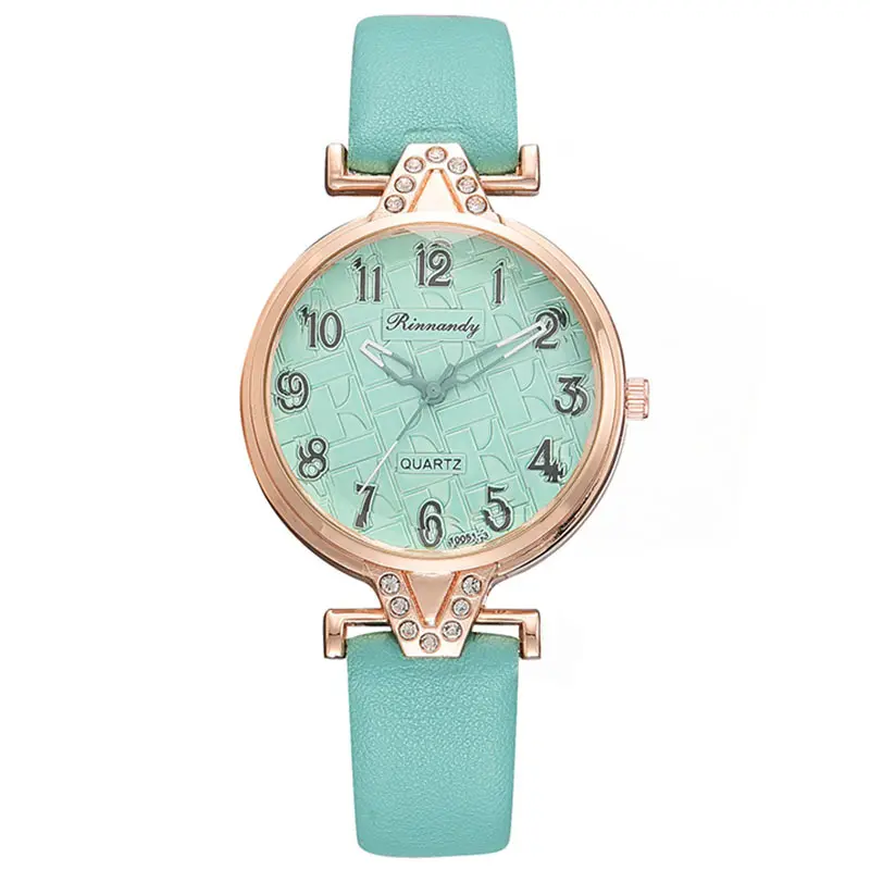 แฟชั่นเกาหลี Rhinestone กุหลาบทองควอตซ์นาฬิกาเข็มขัดหญิงนาฬิกาผู้หญิงนาฬิกาRelogioนาฬิกาข้อมือผู้หญิงนาฬิกาข้อมือ